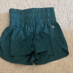 FP Movement by Free People High Waist Green Shorts